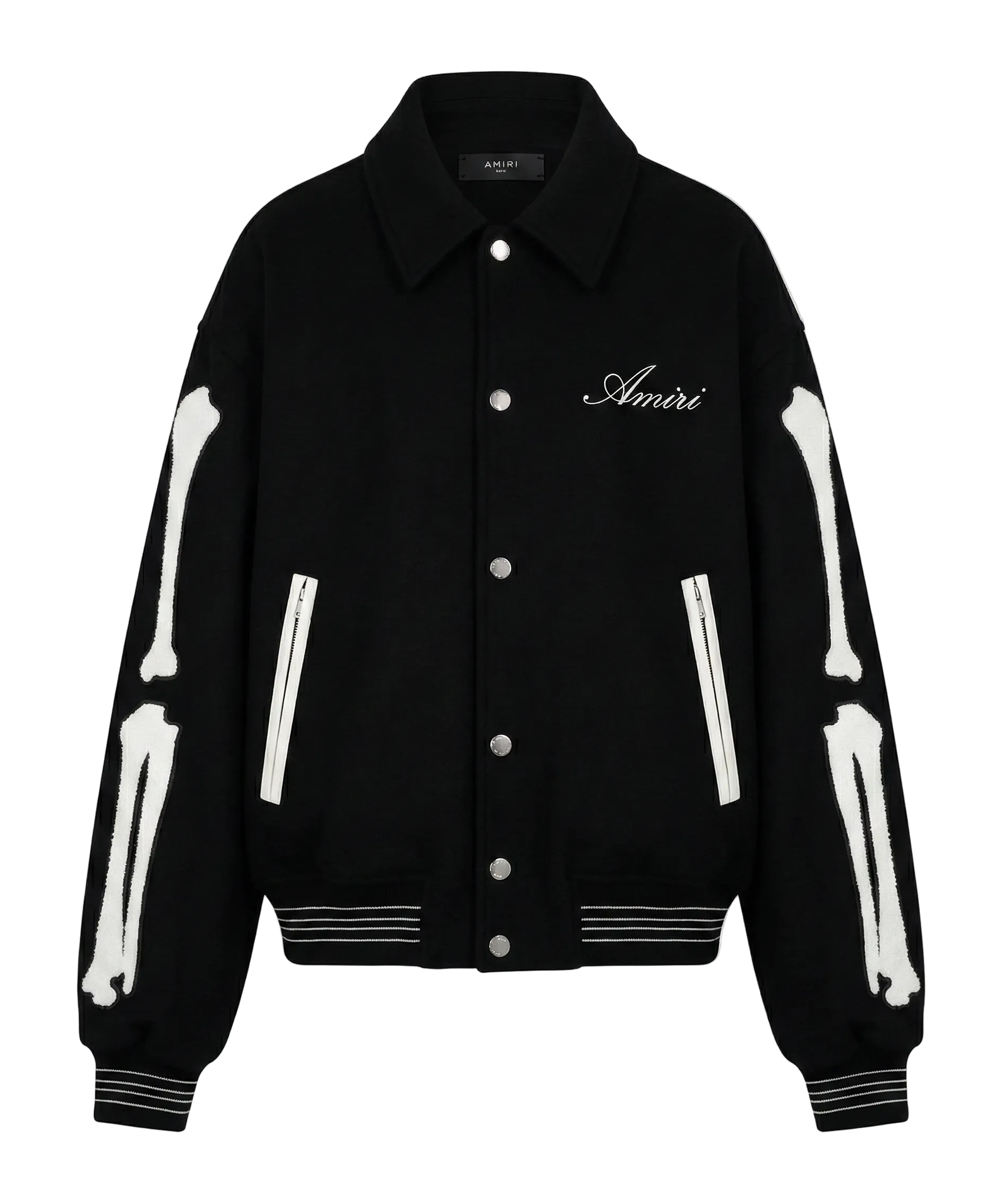 Amiri Bone bomber varsity jacket