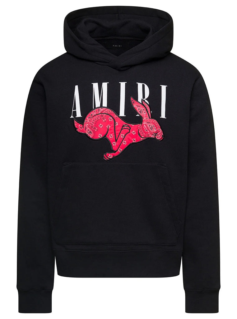Amiri bandana rabbit hoodie