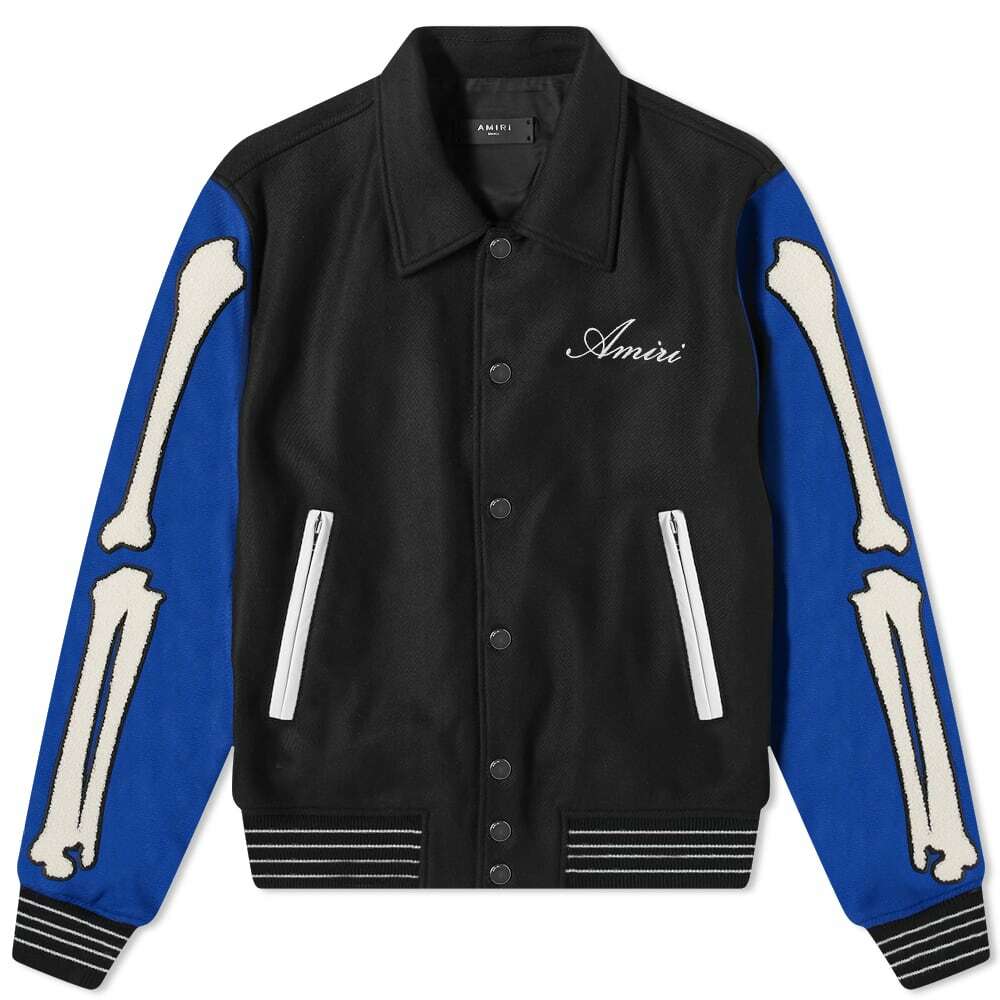 Amiri Bone bomber varsity jacket