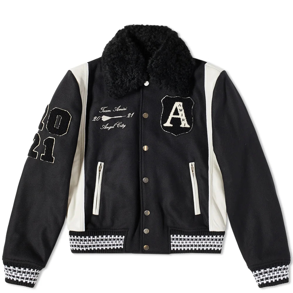 Amiri always on point varsity jacket